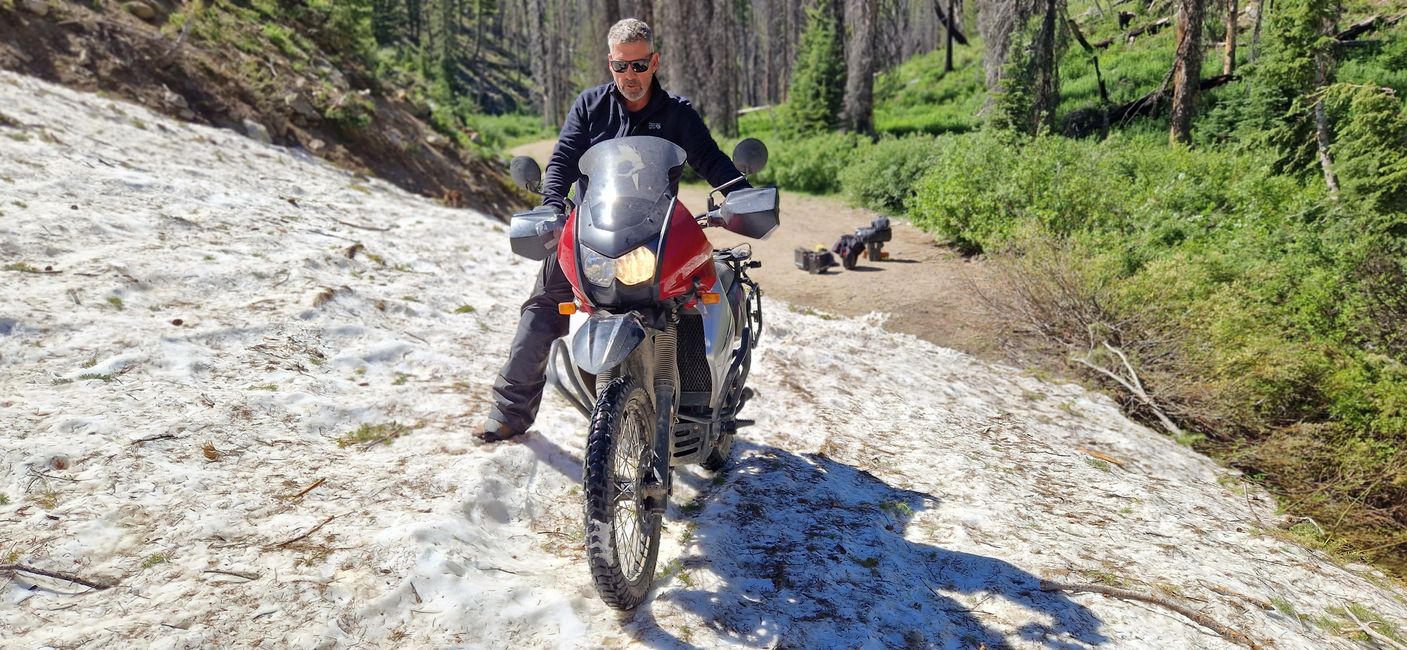 Riding from Featherville to Custer (Gold mining) north of Sunbeam