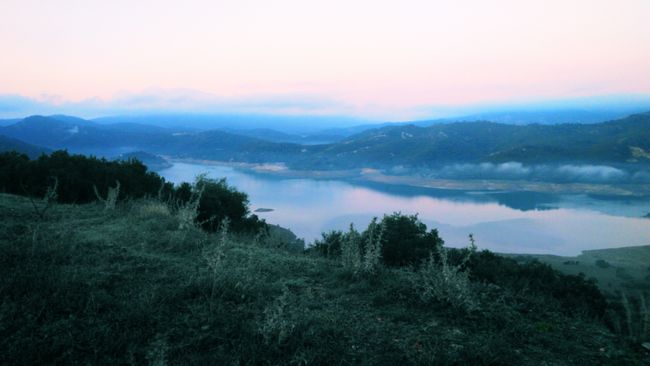 The view of the lake