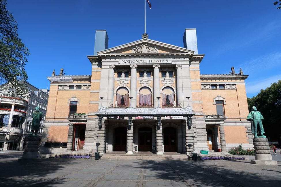 The National Theater in Oslo.