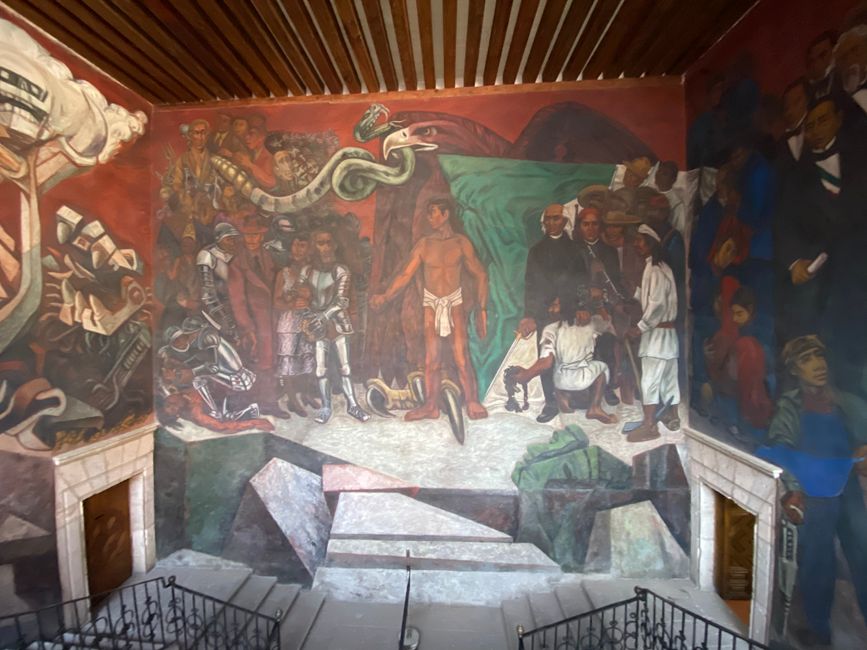 Wandbild im Museo Regional Michoacano