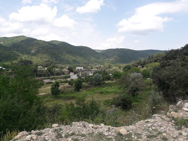 view into the Aragvi Valley