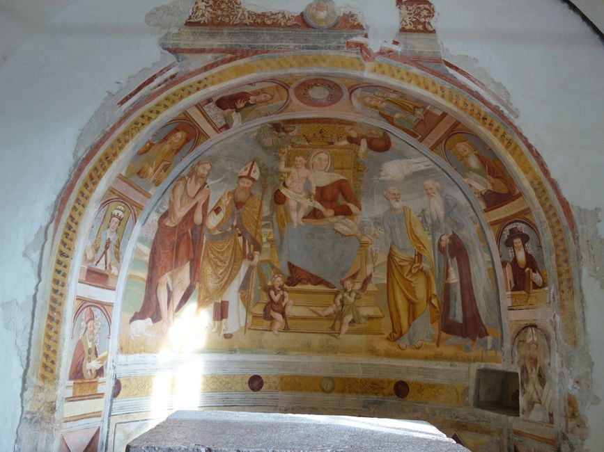 The entire apse of the little church