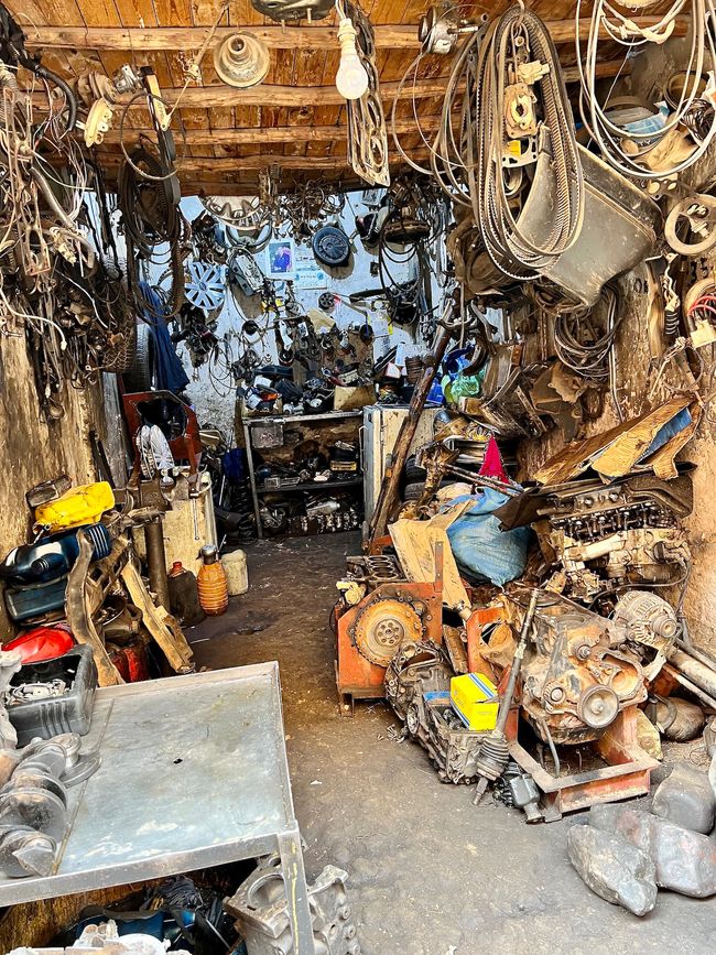 A workshop where everything is repaired.