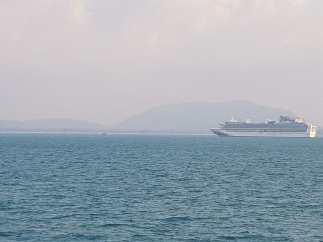 Cruise Ship in front of Koh Samui
