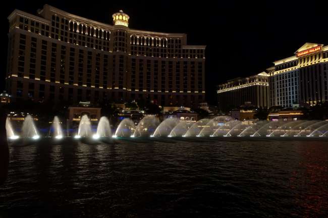 The fountains at the Bellagio