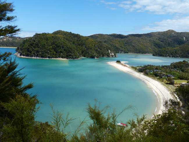 Abel Tasman NP: View from the hiking trail