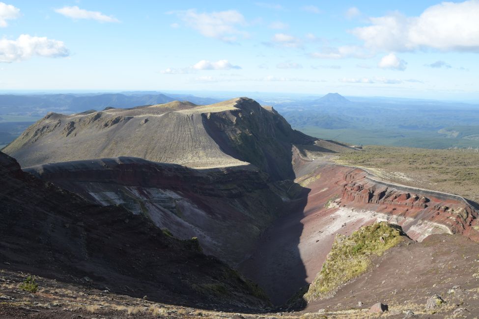 Mt.Tarawera - Blick über die nördliche Spalte